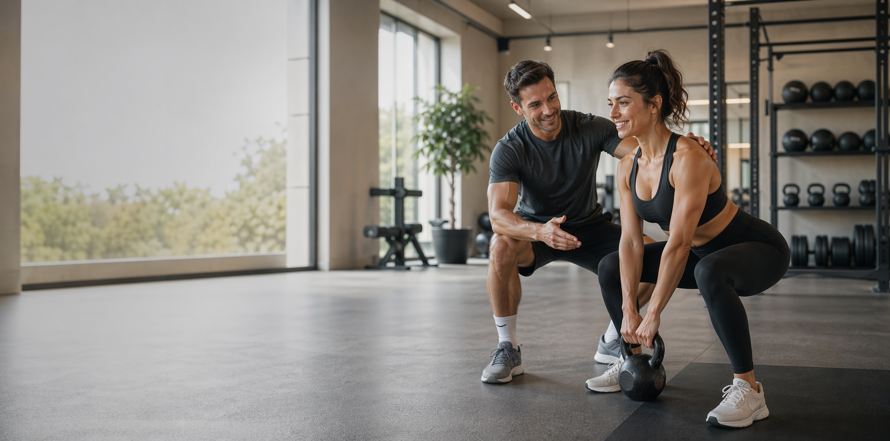 Gemeinsames Training und Unterstützung im Fitnesscentrum Husum